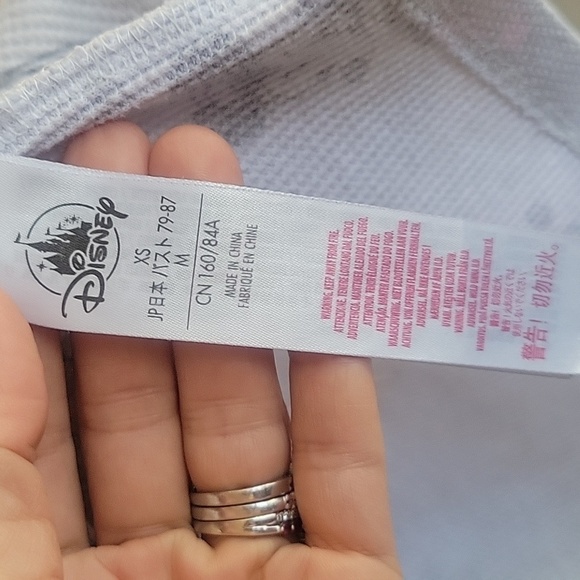 Disney Gray and Pink Mini and Rose Waffle Sleepshirt Size XSmall - Picture 4 of 5